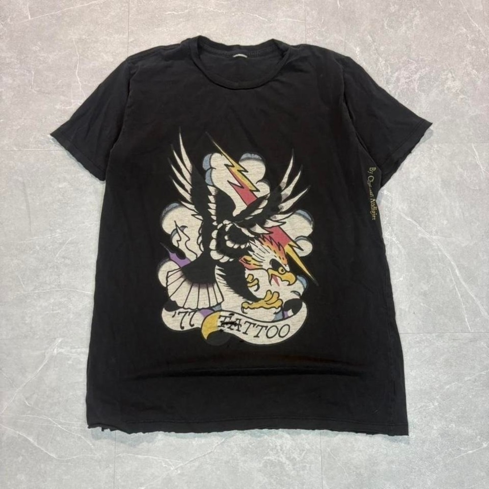 Y2K Black Ed Hardy tattoo graphic tee #tattoo #y2k